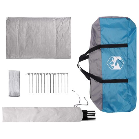 VidaXL Namiot domek z dachem niebieski 300 x 210 x 156 cm Poliester