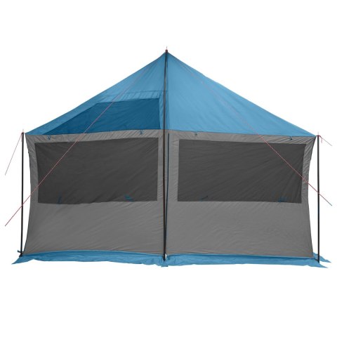 VidaXL Namiot rodzinny niebieski 450 x 400 x 265 cm Poliester i Stal