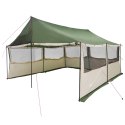 VidaXL Namiot rodzinny zielony 450 x 400 x 265 cm Poliester i Stal