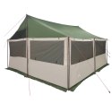 VidaXL Namiot rodzinny zielony 450 x 400 x 265 cm Poliester i Stal