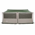 VidaXL Namiot rodzinny zielony 450 x 400 x 265 cm Poliester i Stal