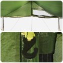 VidaXL Namiot rodzinny zielony 450 x 400 x 265 cm Poliester i Stal