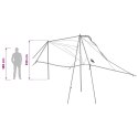 VidaXL Namiot samochodowy niebieski 350 x 250 cm Poliester i Stal