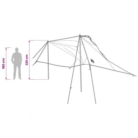 VidaXL Namiot samochodowy niebieski 350 x 250 cm Poliester i Stal