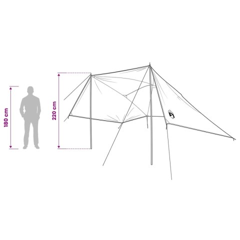 VidaXL Namiot samochodowy z dachem niebieski 308 x 215 x 220 cm