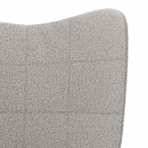 VidaXL fotel Jasnoszary 62 x 67 x 95,5 cm Tkanina sherpa