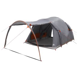VidaXL Namiot tunelowy Szary i pomarańczowy 370 x 275 x 210 cm