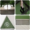 VidaXL Namiot tunelowy Zielony 366 x 244 x 198 cm Poliester i Stal