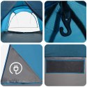 VidaXL Namiot tunelowy niebieski 370 x 275 x 210 cm Poliester i Stal