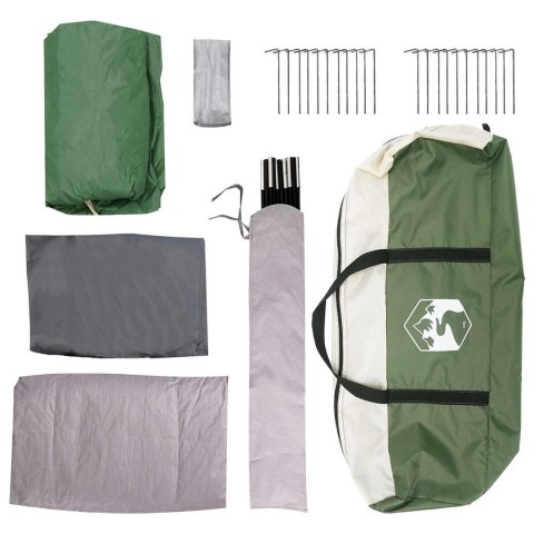 VidaXL Namiot tunelowy zielony 370 x 275 x 210 cm Poliester i Stal