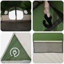 VidaXL Namiot tunelowy zielony 427 x 305 x 205 cm Poliester i Stal