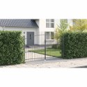 VidaXL Brama Podwójna Z blokadą Woerden Szary 299,5 x 224,5 cm Stal