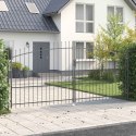 BRAMA PODWÓJNA Z BLOKADĄ WOERDEN SZARY 400X224,5CM STAL