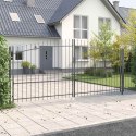 BRAMA PODWÓJNA Z BLOKADĄ WOERDEN SZARY 400X224,5CM STAL