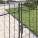 BRAMA PODWÓJNA Z BLOKADĄ WOERDEN SZARY 400X224,5CM STAL