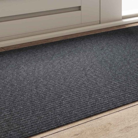 VidaXL Chodnik dywanowy Szary 80 x 150 cm tkanina