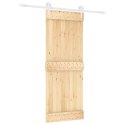 DRZWI PRZESUWNE NATURALNE I BIAŁE 80X210CM