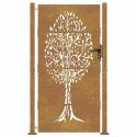 FURTKA OGRODOWA 100X175CM STAL KORTENOWSKA MOTYW DRZEWA