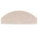 VidaXL Maty na schody 15 szt. 65x24x4 cm Taupe Półokrągłe Duże