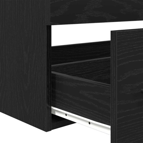 SZAFKA POD UMYWALKĘ Z SZUFLADĄ 3 PCS CZARNY DĄB