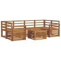 ZESTAW SOF NA ZEWNĄTRZ 7 PCS NATURALNY LITE DREWNO AKACJI