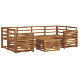 ZESTAW SOF NA ZEWNĄTRZ 7 PCS NATURALNY LITE DREWNO AKACJI