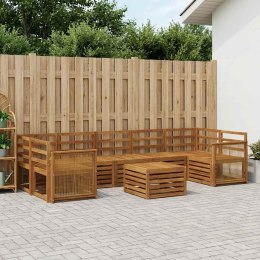 VidaXL Zestaw sof na zewnątrz 8 pcs naturalny Lite Drewno Akacji