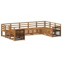 VidaXL Zestaw sofy narożnej 7 pcs naturalny Lite Drewno Akacji