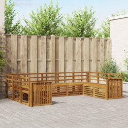 ZESTAW SOFY NAROŻNEJ 9 PCS NATURALNY