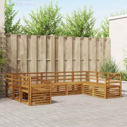 ZESTAW SOFY NAROŻNEJ 9 PCS NATURALNY