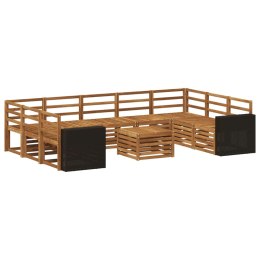 VidaXL Zestawy sof 10 pcs naturalny Lite Drewno Akacji