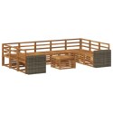 VidaXL Zestawy sof 10 pcs naturalny Lite Drewno Akacji