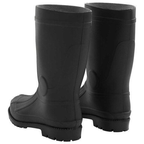 VidaXL Buty deszczowe PVC Rozmiar 39 Czarny
