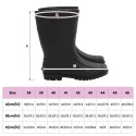 VidaXL Buty deszczowe PVC Rozmiar 39 Czarny