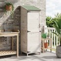SHED OGRODOWY BIAŁY 59,5X56X176,5CM DREWNO ŚWIERKOWE