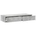 SZUFLADY DO ŁÓŻKA Z SZUFLADĄ BETONOWY SZARY 75X36,5X16,5CM