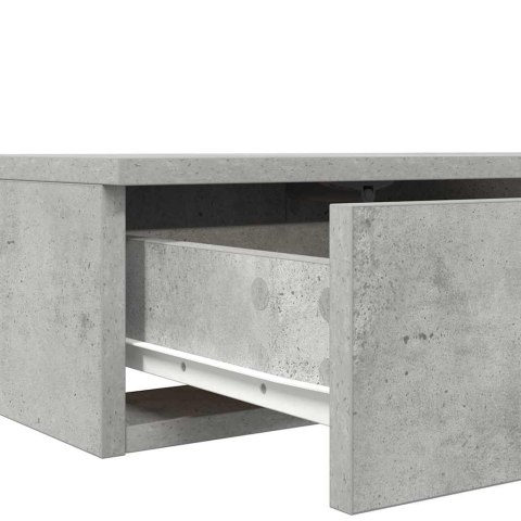 SZUFLADY DO ŁÓŻKA Z SZUFLADĄ BETONOWY SZARY 75X36,5X16,5CM