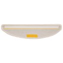 VidaXL Maty na schody 10 szt. 56x17x3 cm Białe półokrągłe