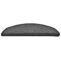 VidaXL Maty na schody 30 szt. 56x17x3 cm Ciemnoszary Półokrągły