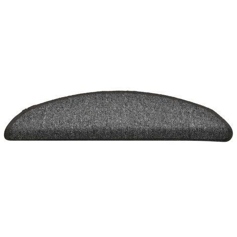 VidaXL Maty na schody 30 szt. 56x17x3 cm Ciemnoszary Półokrągły