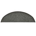 VidaXL Maty na schody 30 szt. 56x17x3 cm Ciemnoszary Półokrągły
