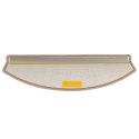 VidaXL Maty na schody 30 szt. 65x24x4 cm Jasnobrązowe, półokrągłe, duże