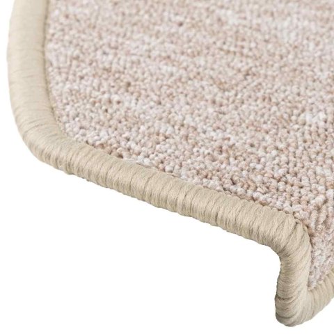 VidaXL Maty na schody 30 szt. 65x24x4 cm Taupe Półokrągłe Duże