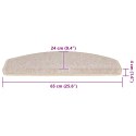 VidaXL Maty na schody 30 szt. 65x24x4 cm Taupe Półokrągłe Duże