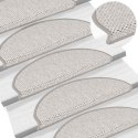 VidaXL Maty na schody samoprzylepne Sisal-Look 30 szt. 65x21x4 cm