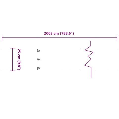 VidaXL Obrzeża trawnikowe 20 szt. 25x103 cm Stal nierdzewna