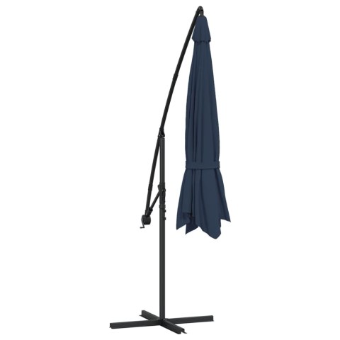 VidaXL Parasol na wysięgniku 3,5 m, niebieski