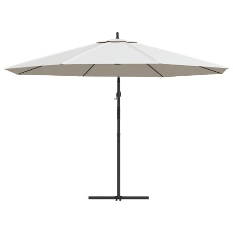 VidaXL Parasol na wysięgniku 3,5 m, piaskowy