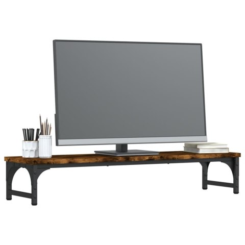 PODSTAWKA POD MONITOR PRZYDYMIONY DĄB 85X23X15,5CM