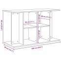 VidaXL Stojak pod akwarium czarny dąb 100x40x60 cm drewno konstrukcyjne